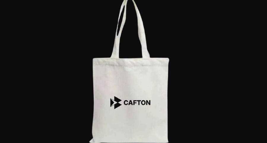 Cream Cafton canvas tote bag